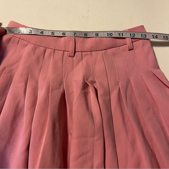 Hot Topic pink Pleated Mini hot goth academia whimsical skater skirt SM - Picture 6 of 8